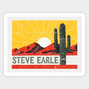 Steve Earle / Retro Style Alt Country Fan Design Magnet